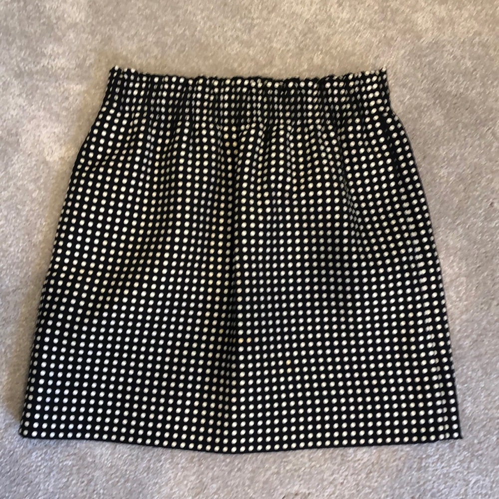 J.Crew Black and White Sidewalk Skirt